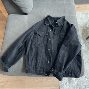 Women’s black jean jacket